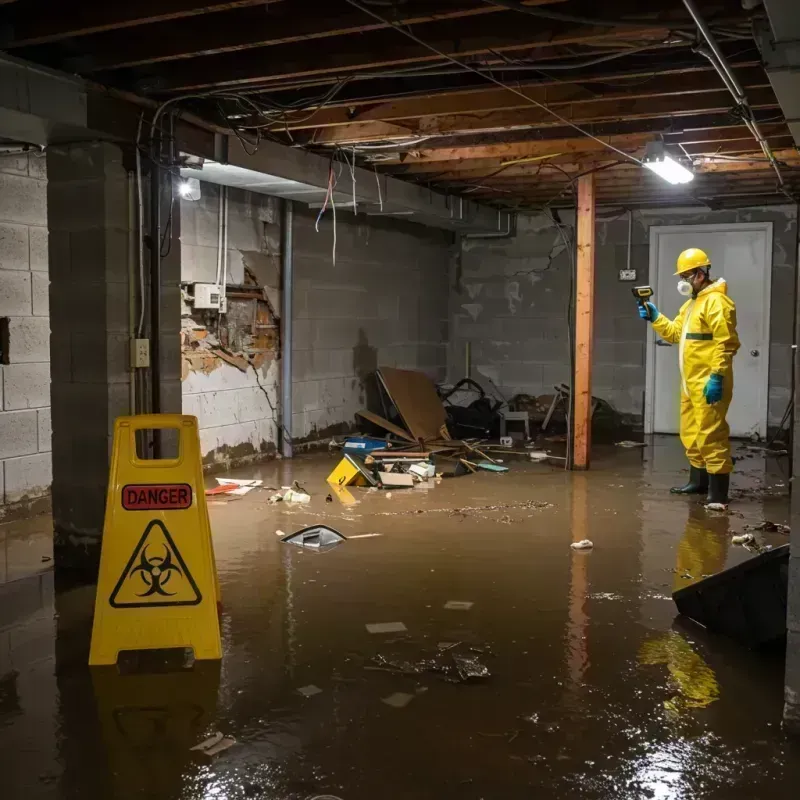 Flooded Basement Electrical Hazard in Troup County, GA Property